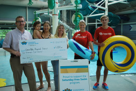 Free Saturday Swims Sponsored by Canadian Western Bank at the CVRD’s Aquatic Centre This Summer