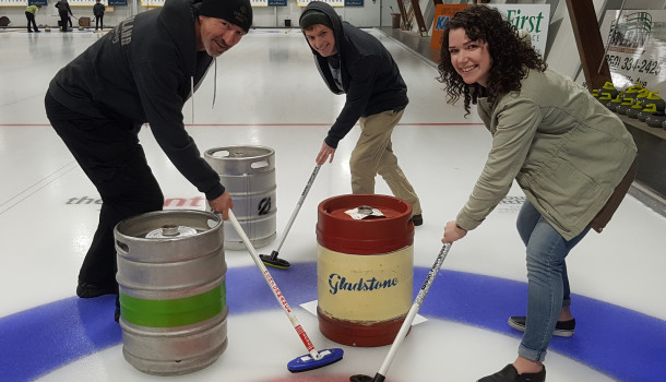Local Breweries Battle in Keg Curling Fundraiser